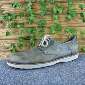 Pikolinos Men's Casual Shoes Gray Leather Size‎ 44 M Lace-Up Comfortable